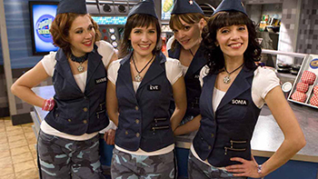 Still from French Canadian sitcom Still from French Canadian sitcom