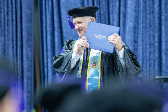 Badell receiving his School of Law degree in May 2025.