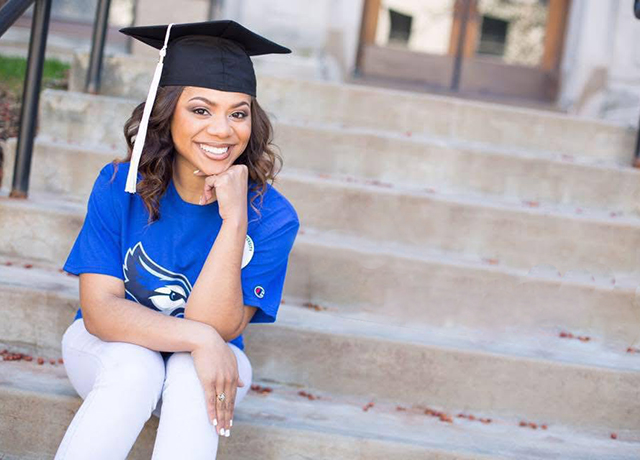 Jhon&eacute; Lucas at graduation.