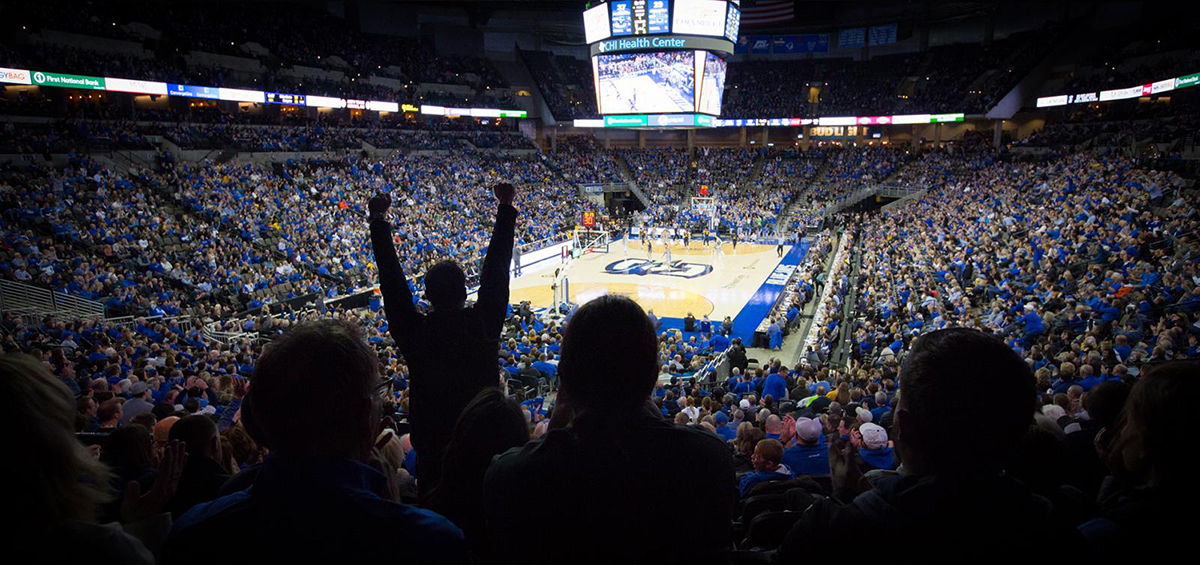 Creighton basketball crowd