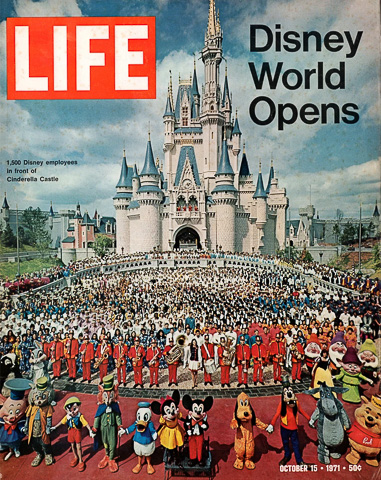 Cover of LIFE magazine showing the opening of Disney World