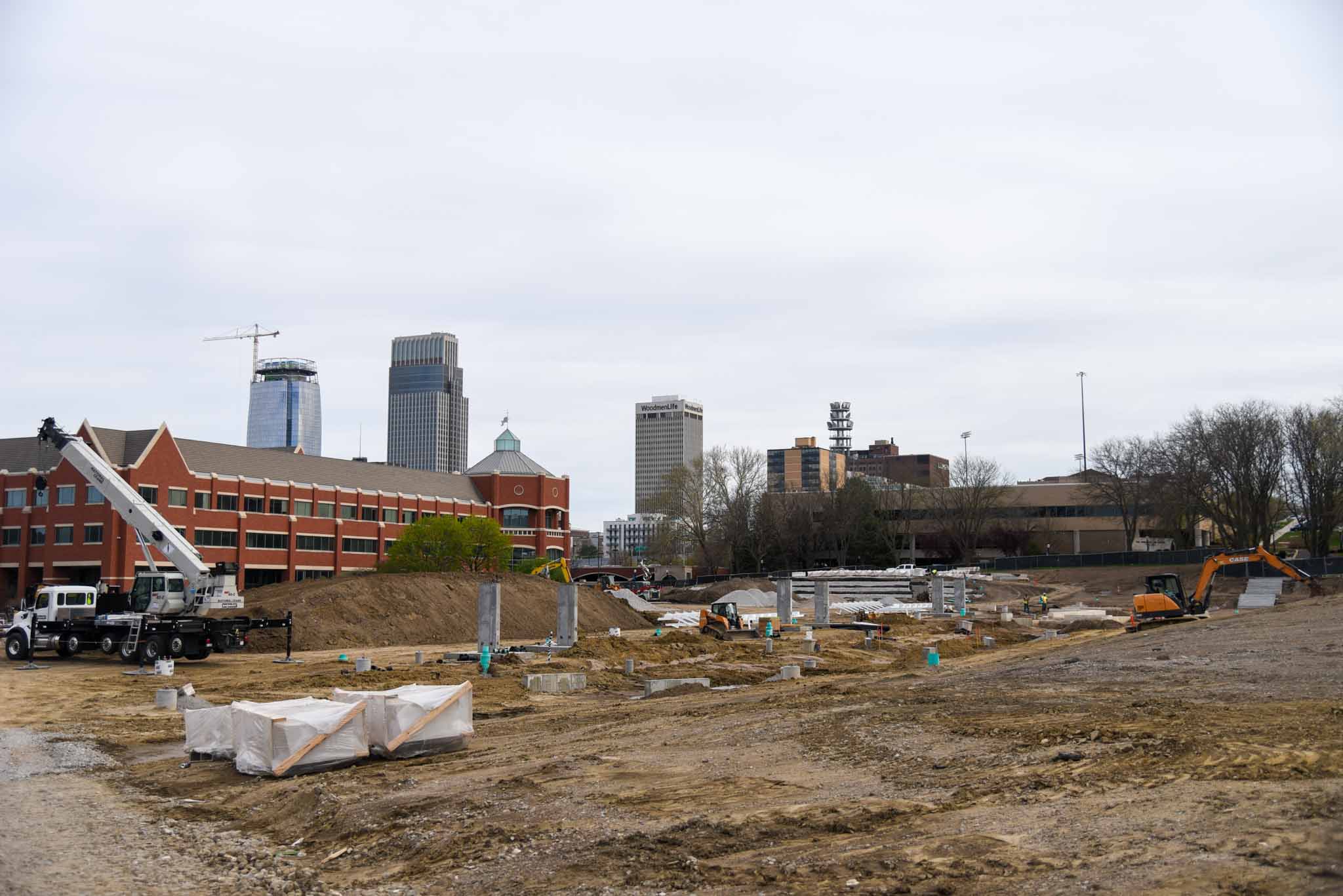 A large patch of dirt