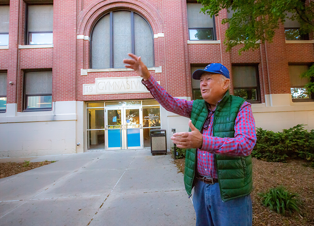 Images of Doug Ryan and the Old Gym