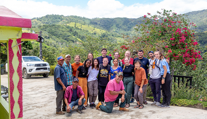 The first group of Arrupe Global Scholars, pictured in the Dominican Republic