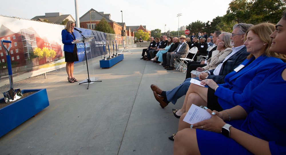 Provost Mardell A. Wilson, EdD, speaks at the event.