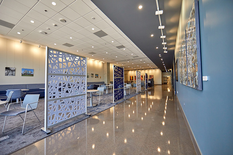 Interior shots of Creighton's health sciences campus in Phoenix.