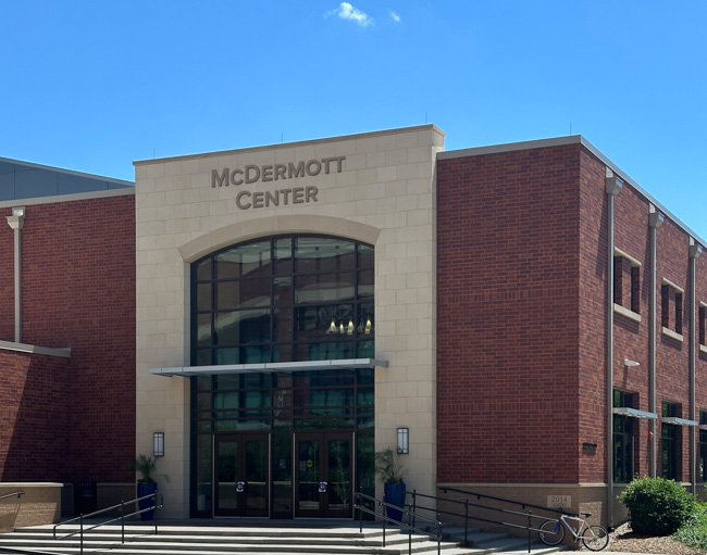 A rendering of the McDermott Center sign.