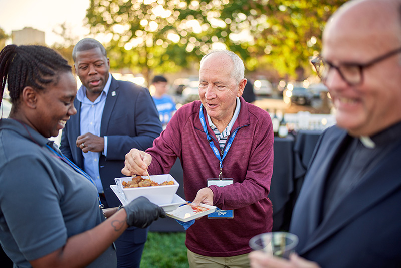 Guests at Creighton Days presidential reception