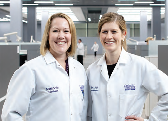 Kirstin McCarville, left, and Andrea Hall