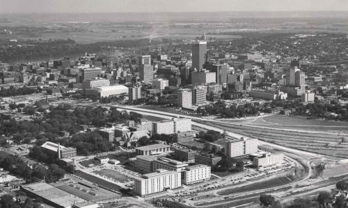 Creighton's campus in 1968