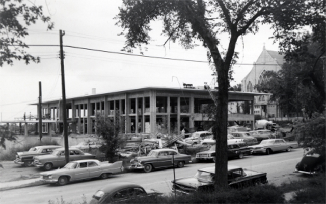 Construction of Reinert Library Construction of Reinert Library