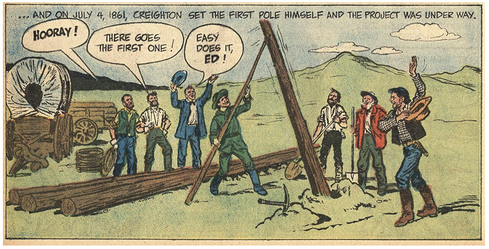 Frame from the Ed Creighton comic