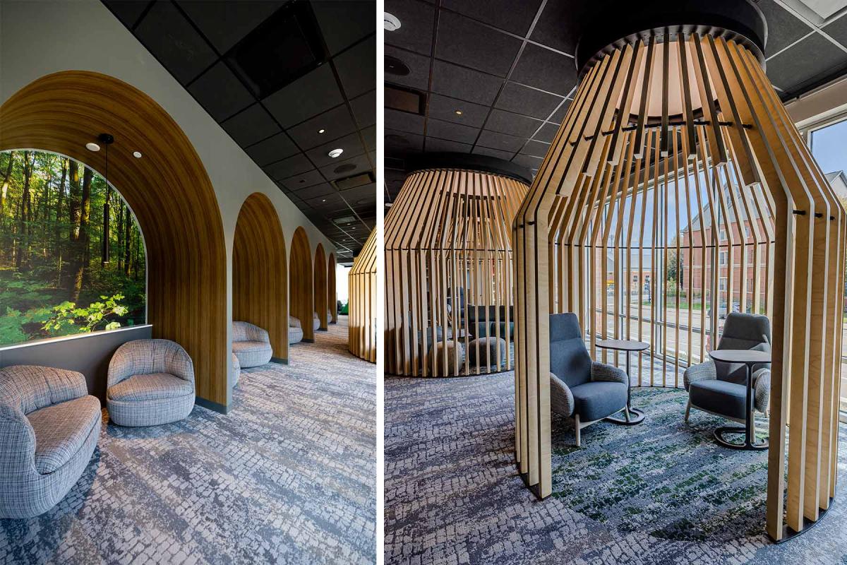 A residence hall's community space
