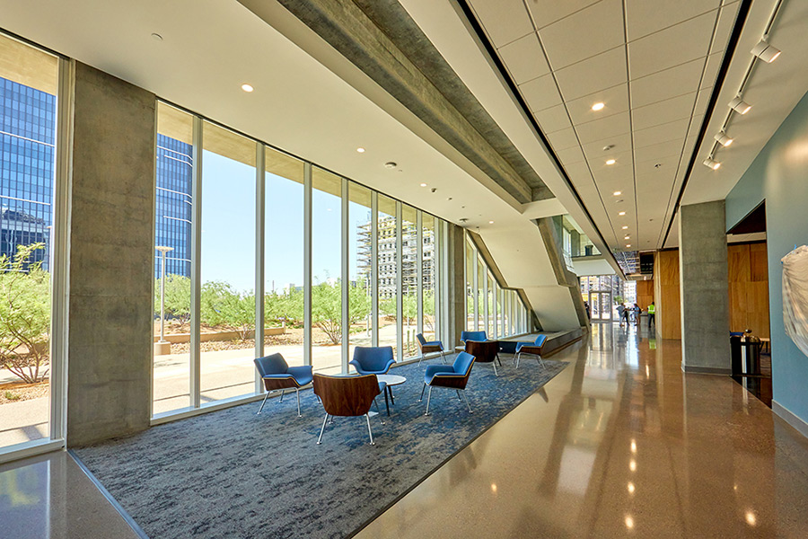 Interior shot of Phoenix health sciences campus.