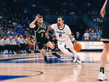 Creighton basketball action shot