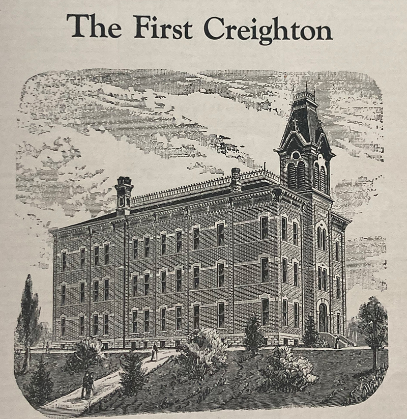 Image of Creighton College, the original building.