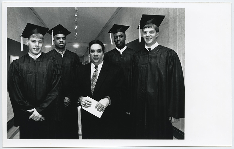 Image of Creighton graduation from the 1990s.