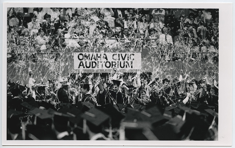 Image of Creighton graduation from the 1990s.