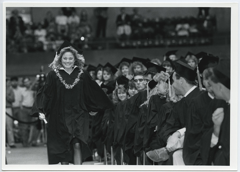 Image of Creighton graduation from the 1990s.