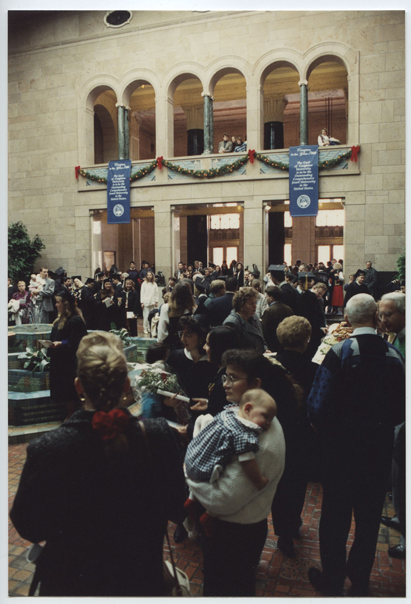 Image of Creighton graduation from the 1990s.