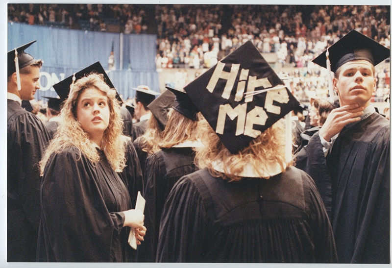 Image of Creighton graduation from the 1990s.