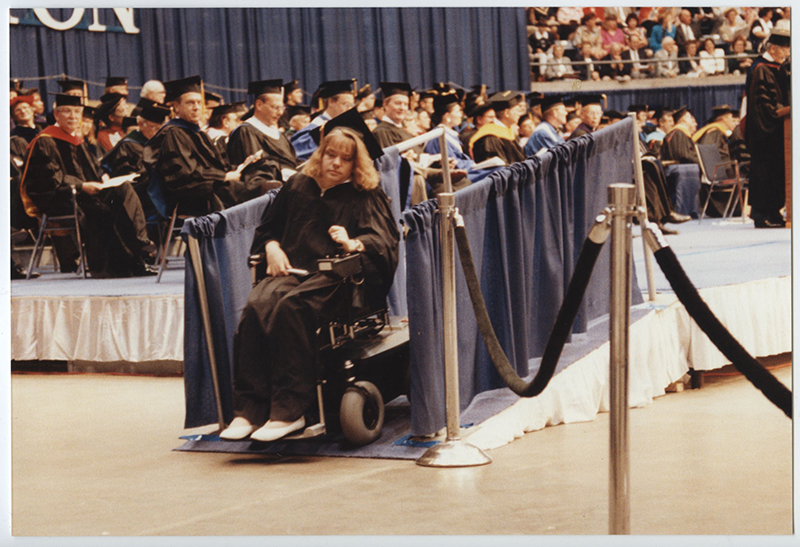 Image of Creighton graduation from the 1990s.