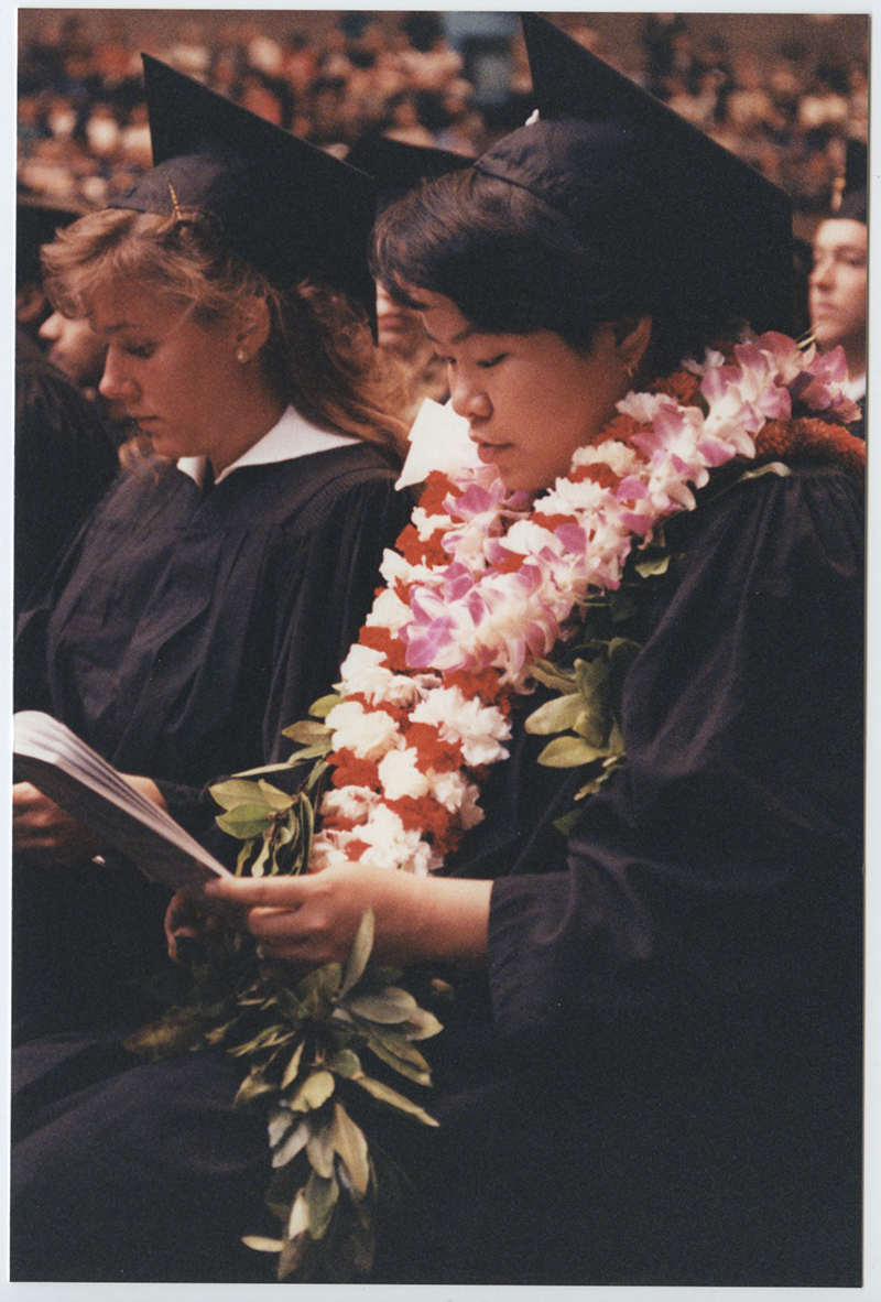 Image of Creighton graduation from the 1990s.