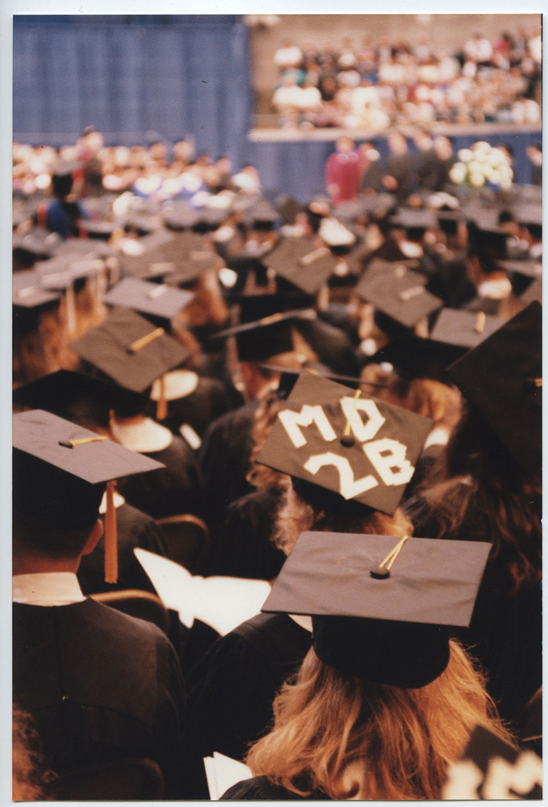 Image of Creighton graduation from the 1990s.