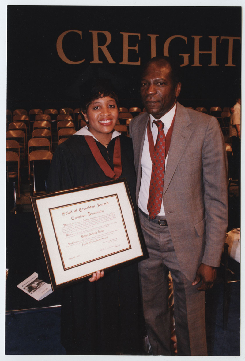 Image of Creighton graduation from the 1990s.