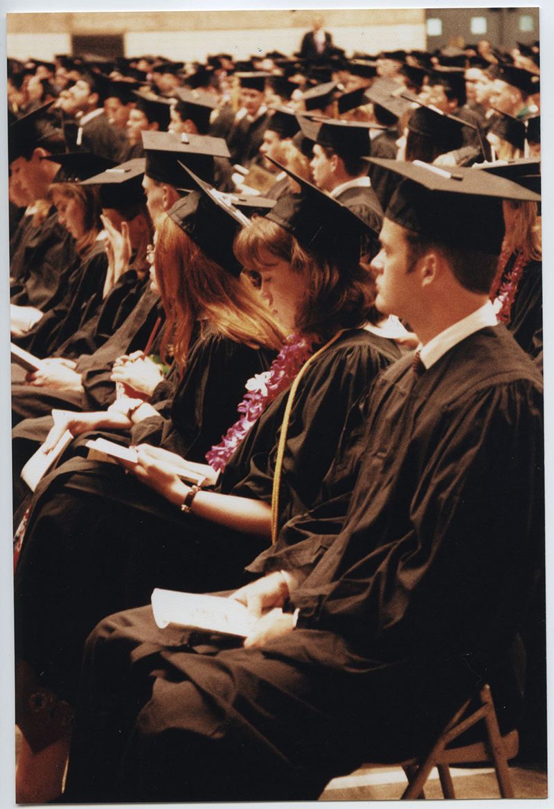 Image of Creighton graduation from the 1990s.