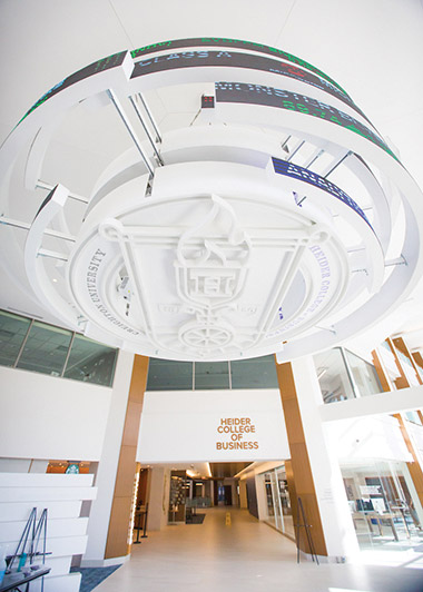 The Harper Center, home to the Heider College of Business.