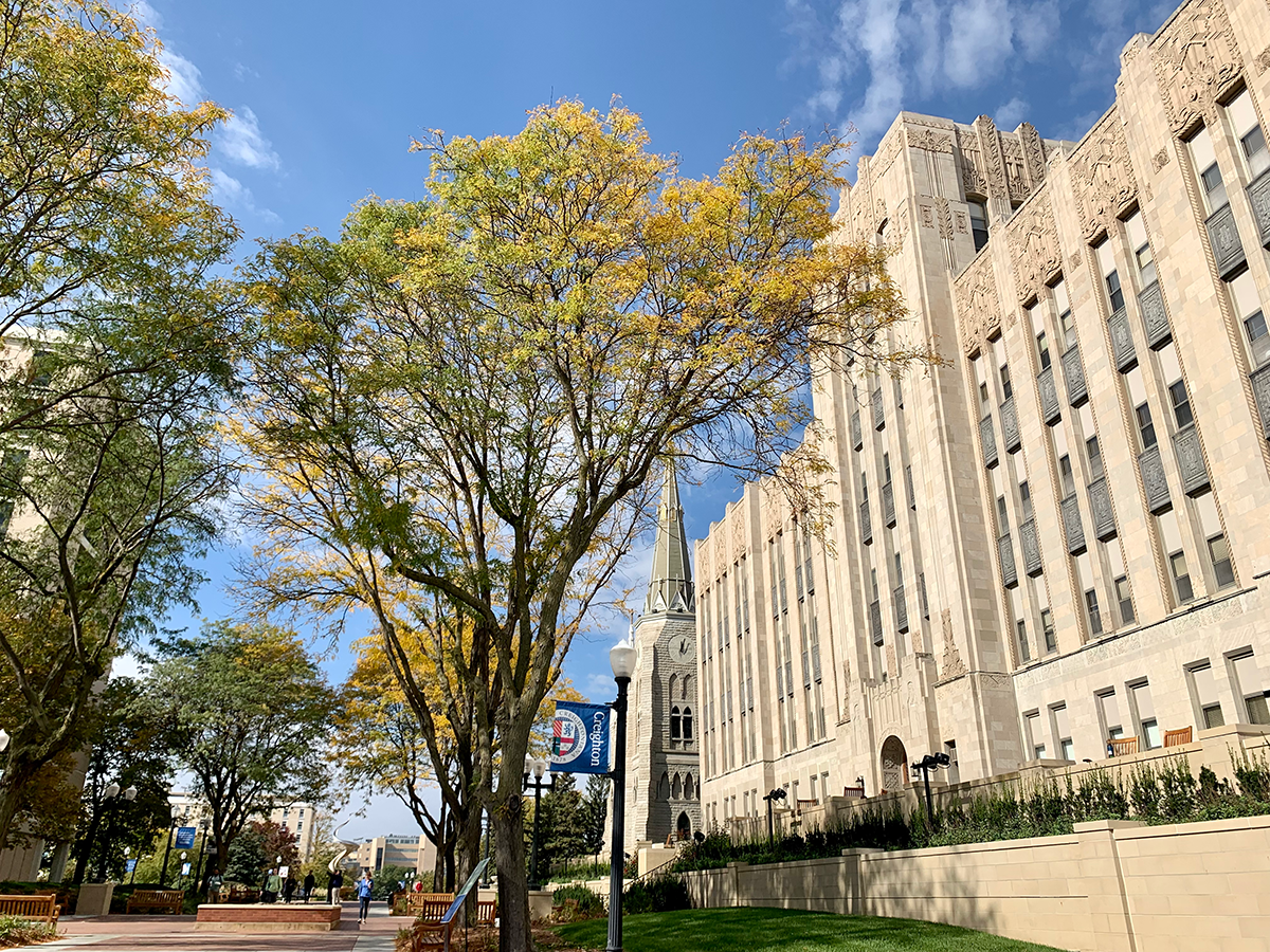 fall foliage by Creighton Hall