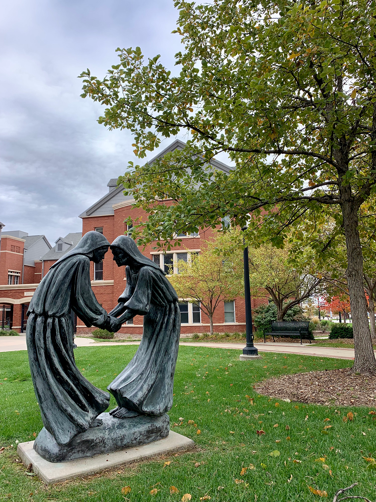 fall foliage by Davis Square