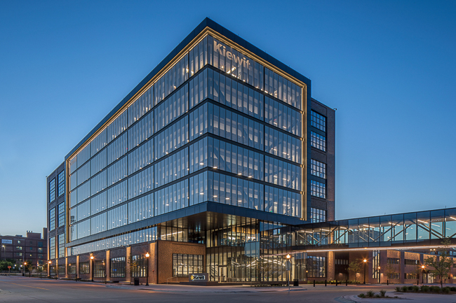 The Kiewit Corporation headquarters in the Builder's District.
