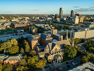 A shot of Omaha's campus.