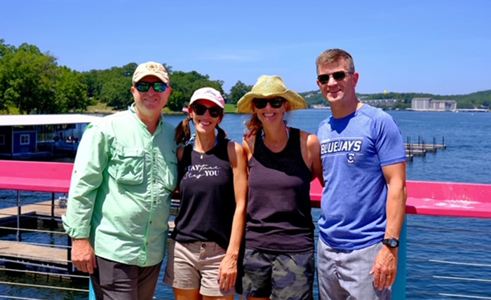 From left: Justin, Melissa, Joy and Mike