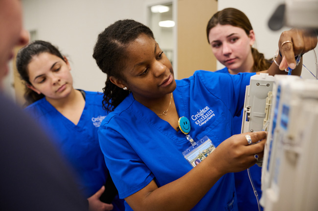 Creighton nursing students in Phoenix.