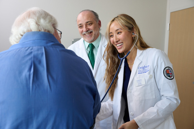 A Creighton medical student and faculty physician in Phoenix.