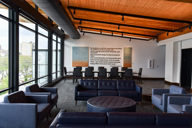 The Gerard Manley Hopkins, SJ, Community Room on the third floor of the Jesuit Residence.