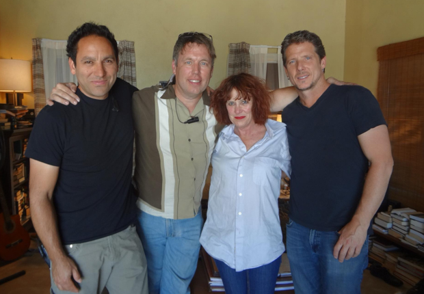 Nye pictured with her with her A-team crew.