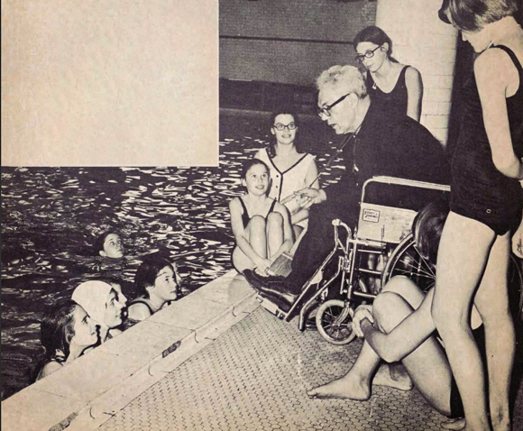 Fr. Hasbrouck coaches the Naiads.