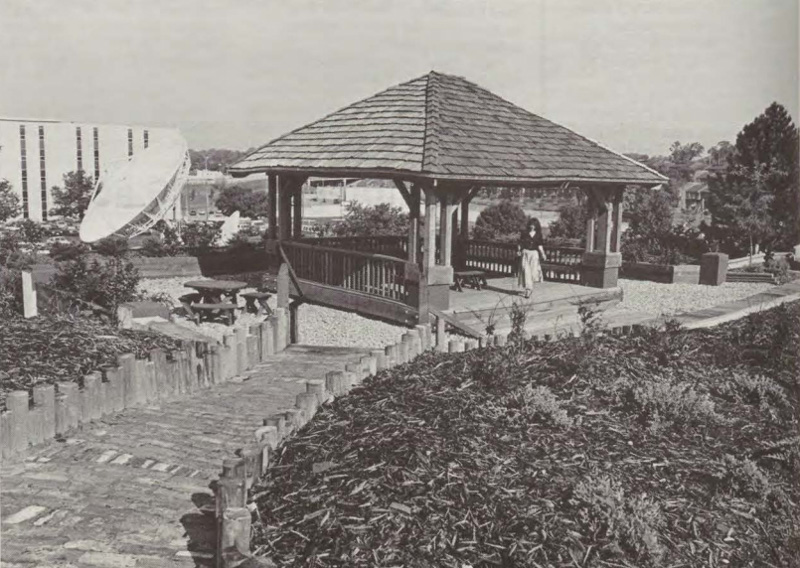 The pavilion near the Old Gym, pictured in 1989.