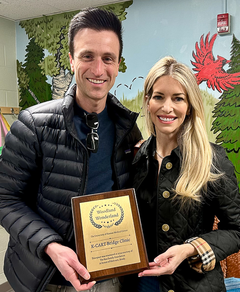 The Reas at the University of Kansas Center for Autism, where they supported a new playroom, a welcoming area for families going through a difficult diagnostic process.