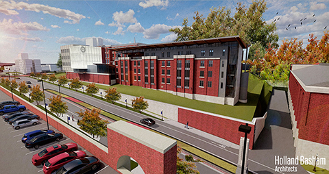 Jesuit Residence rendering by Holland Basham Architects.
