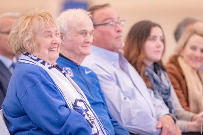 Ruth and Bill Scott at the dedication of The Ruth in 2019.
