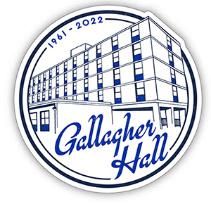 Gallagher Hall sticker