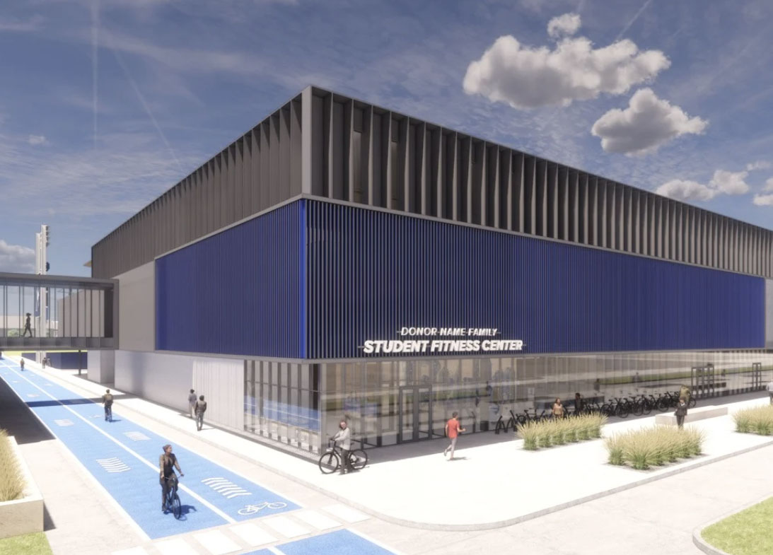 Student Fitness Center rendering