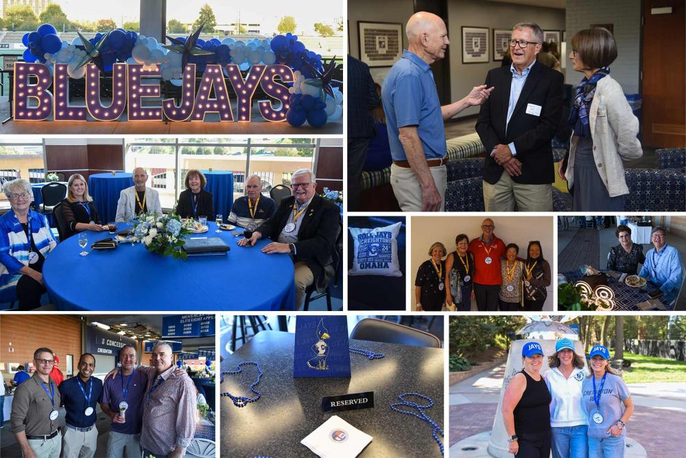 A photo college from alumni weekend