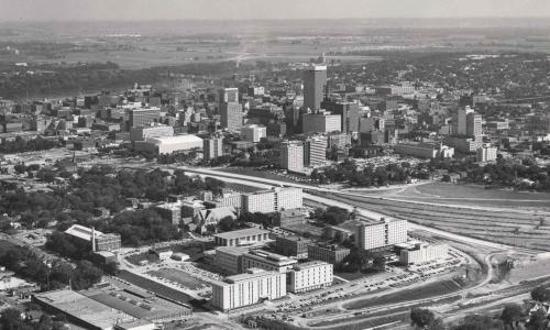 Creighton's campus in 1968