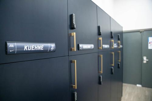 Lockers with name plates